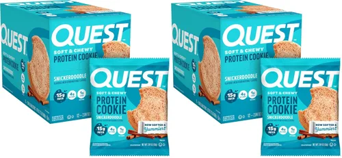 Miniatura 14 de Galleta de proteínas Quest Nutrition, aptas para la dieta Keto, rica en proteínas, baja en carbohidratos, sin soja.