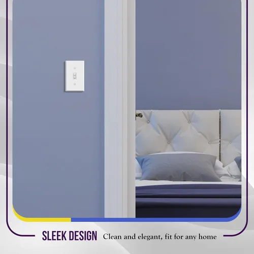 Miniatura 44 de ENERLITES Placa de Pared Metálica para Interruptor de Luz de Palanca, Acero Inoxidable 201, Resistente a la Corrosión, Tamaño Estándar 1-Gang 4.50