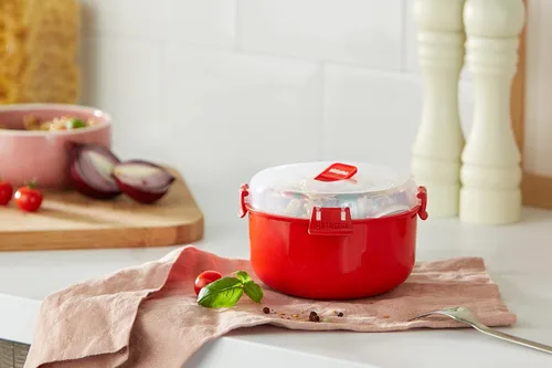 Miniatura 9 de Sistema Microwave Collection - Tazón redondo, 30.4 oz./0.9 L, rojo