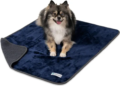 Miniatura 40 de PETAMI Manta impermeable de forro polar Sherpa para gatos y perros, color beige, talla S