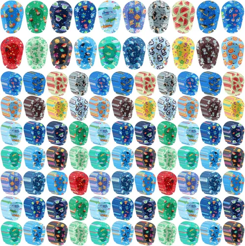 Miniatura 11 de Copkim 40 piezas de parches adhesivos para ojos para niños, 20 estilos, transpirables, para niños, paquete grande, bloqueando la luz, vendajes