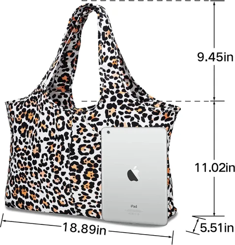 Miniatura 4 de ZOOEASS - Bolso grande de hombro para mujer, impermeable, multifunción, de nailon, para viaje