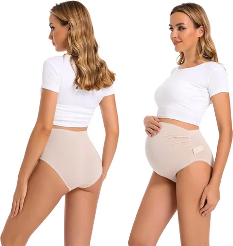 Miniatura 3 de MOMATE Ropa interior de maternidad sobre golpes de cintura alta cobertura completa ropa de maternidad para mujer