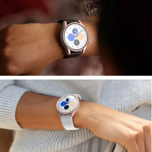 Miniatura 6 de Rc-Z Funda protectora de pantalla para Samsung Galaxy Watch 5/Galaxy Watch 4 de 1.575 pulgadas, [6+6 unidades] Protector de pantalla de repuesto