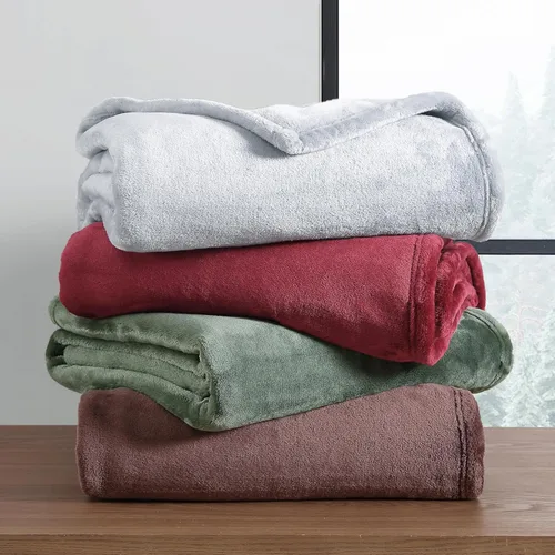 Miniatura 8 de Eddie Bauer - Manta, sherpa reversible súper suave y ropa de cama de forro polar cepillado, manta para sofá, ideal para descansar