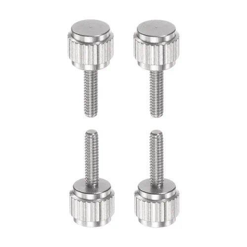 Miniatura 7 de HARFINGTON 4 pinzas Vernier tornillos de bloqueo M2x4mm cabeza plana redonda moleteada pulgar perilla pernos