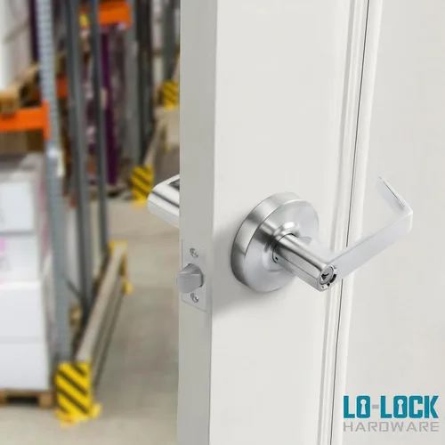 Miniatura 5 de Cerradura de puerta con palanca comercial, manija de puerta de bloqueo resistente, manijas de puerta ADA, cerradura de palanca cilíndrica, manija