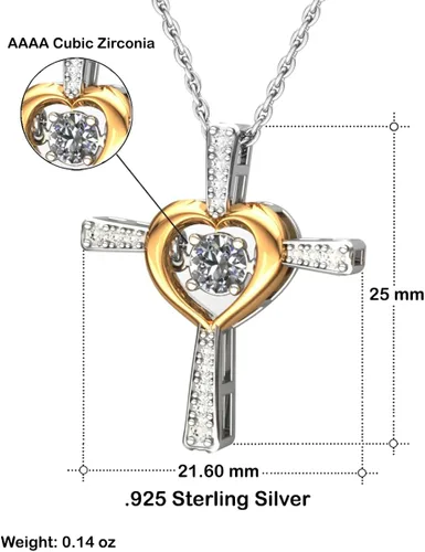 Miniatura 7 de To My Soul Sister, hermoso collar de cruz, plata de ley 925, collar de regalo para mejor amiga, collares para mejor amiga, regalos para cuñada
