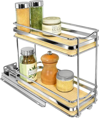 LYNK PROFESSIONAL® Élite™ - Organizador de especieros extraíble para el interior de armarios de cocina - 4-3/8 pulgadas de ancho - Cajón deslizante