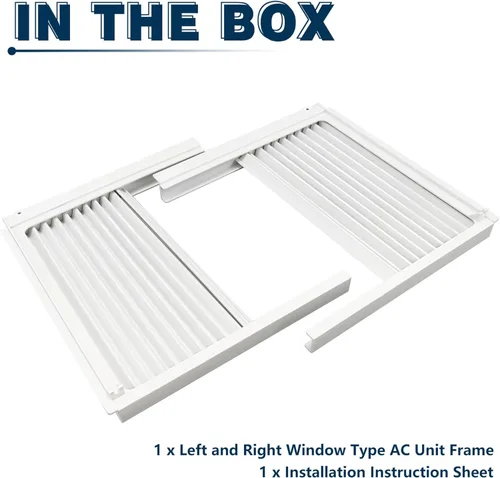 Miniatura 8 de Panel lateral de aire acondicionado de ventana con marco, kit de cortina de paneles laterales de aislamiento de CA, se adapta a la mayoría