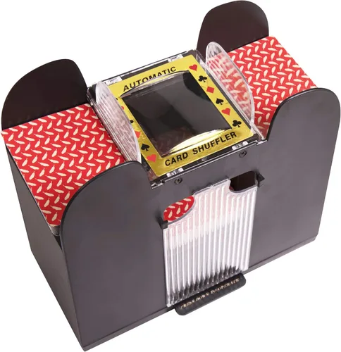 Barajador automático de cartas - Barajador de cartas alimentado por batería para juegos de cartas caseras como Uno Poker Blackjack Omaha y Baccarat