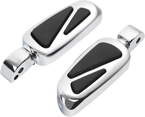 Miniatura 36 de TCT-MOTORPARTS Clavijas cromadas para estribera trasera para Harley Davidson Softail Fat Boy 18-25 Estriberas para pasajeros Estilo #20