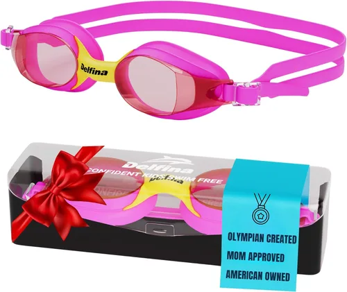 Miniatura 12 de Delfina Gafas de natación para niños de 2 a 7 años, cómodas, sin fugas, antivaho para niños para nadar Azul
