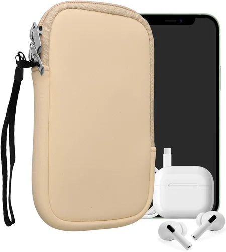 Miniatura 68 de kwmobile Funda universal para teléfono tamaño XS - 3,5/4 pulgadas - Funda de neopreno para teléfono inteligente con cremallera - Funda impermeable