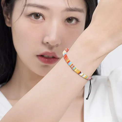 Miniatura 4 de Pulsera de playa de eslabones para hombres y mujeres, pulseras para hombres, pulseras bohemias hechas a mano, pulseras envolventes de joyería