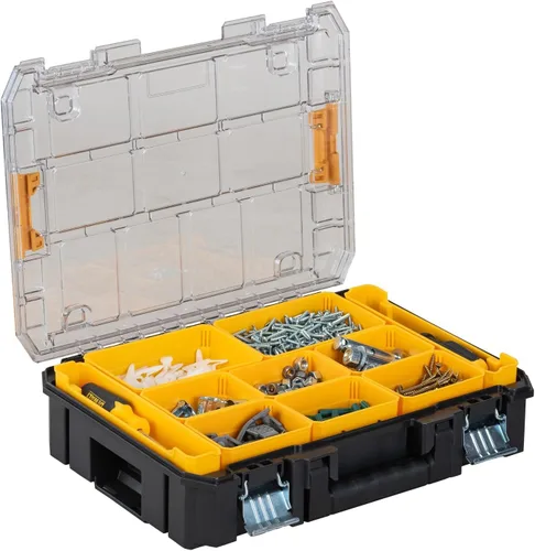 Miniatura 2 de DEWALT TSTAK - Organizador de herramientas, piezas pequeñas y caja de herramientas organizadora de tornillos con compartimentos extraíbles