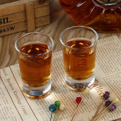 Miniatura 7 de Paquete de 40 vasos de chupito de base pesada, juego de vasos de chupito de whisky de 1.4 onzas, vasos de vidrio pequeños para licor de licor, bar