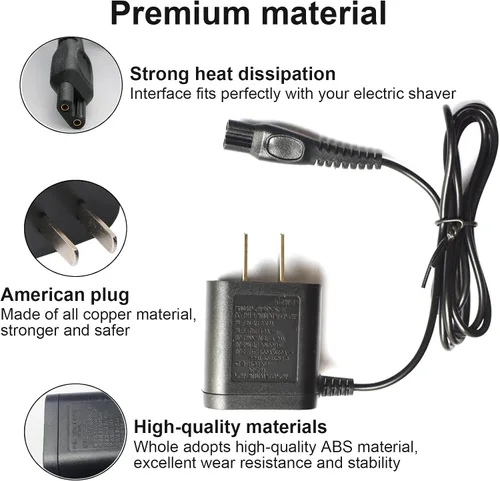 Miniatura 6 de LinMei Cable de alimentación adaptador de 15 V compatible con Philips Norelco HQ8505 7000 5000 3000 Series 3500 MG3750 MG5750 MG7750 S1560