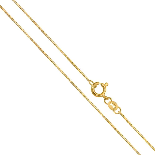 Miniatura 2 de Orostar - Collar con colgante de cadena de oro macizo de 14 quilates, 0.45 mm, 16.0 - 20.0pulgadas, color amarillo, blanco y oro rosa