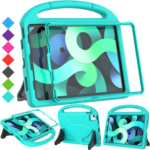 Miniatura 10 de SUPLIK Funda infantil para iPad Air de 5ª/4ª generación (10.9 pulgadas, 2022/2020), construida con protector de pantalla, iPad Air 5, funda a prueba