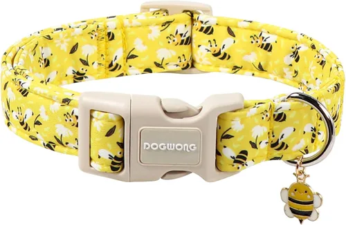Miniatura 27 de DOGWONG Collar de Algodón Navideño para Perro, Collar de Perro Rojo de Papá Noel, Collares Duraderos para Mascotas de Fiestas Navideñas, Lindo Rojo