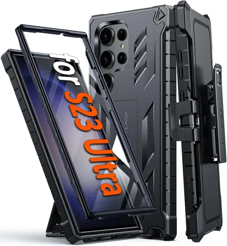 Miniatura 12 de FNTCASE Funda para Samsung Galaxy S23-Ultra: protección de grado militar a prueba de caídas cubierta móvil con soporte TPU resistente a prueba