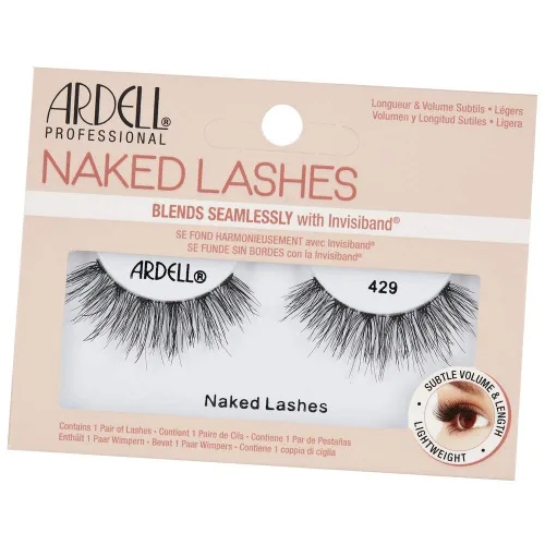 Miniatura 2 de Pestañas postizas naturales Ardell Naked Lashes 429 con Invisiband - Pestañas postizas naturales, pestañas postizas de volumen sutil para uso