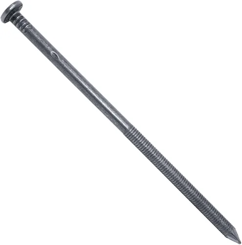 Miniatura 5 de 1/4" x 5" (40d) Tempered Ring Shank Pole Barn Nails - Use for landscaping timbers, railroad ties, pole barns and load bearing structures. 5 Pound