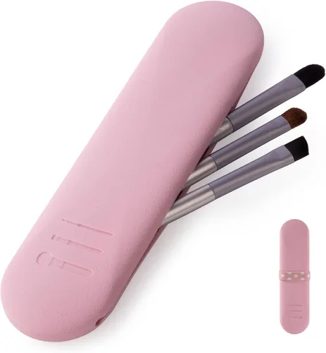 Miniatura 7 de Soporte para brochas de maquillaje de viaje, soporte de silicona moderno y portátil para brochas de cara, organizador de maquillaje, bolsa