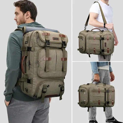 Miniatura 2 de WITZMAN Mochila de Viaje para Hombres 40L Grande Equipaje de Mano Aprobado por Aerolíneas Convertible 3 en 1 Bolsas para Laptop Caben 17 pulgadas