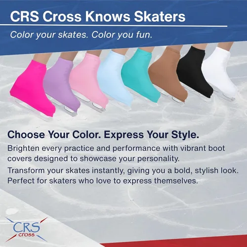 Miniatura 3 de CRS Cross Fundas para botas de patinaje, cubiertas de licra para patinaje sobre hielo. Protección lista para el rendimiento para patines artísticos