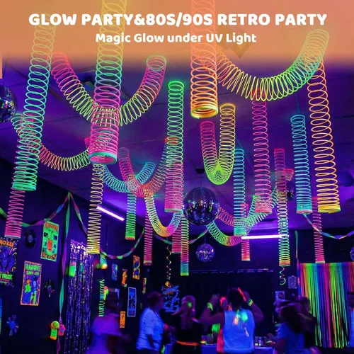Miniatura 5 de JOHOUSE Rainbow Magic Spring Party Favores para niños, 12 piezas de plástico colorido de primavera juguete caja del tesoro juguetes de masa de juego