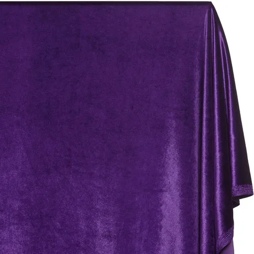 Miniatura 32 de Elástico tela 60" de ancho por el patio de terciopelo para disfraces de costura Apparel Craft Magenta