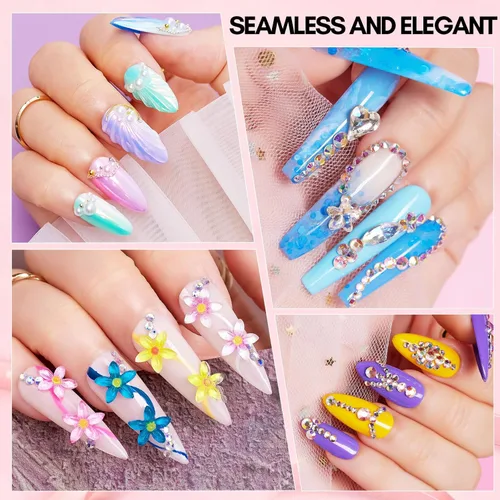 Miniatura 5 de Makartt Pegamento en gel para strass de uñas - 60ML Pegamento en gel súper fuerte para strass, decoraciones de encanto de arte 3D, gemas brillantes