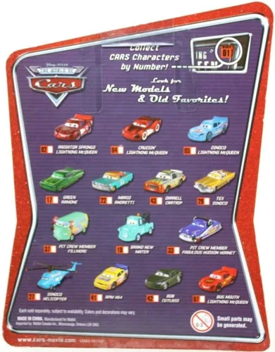 Miniatura 2 de Bug Mouth Lightning McQueen #07 Disney / Pixar Cars escala 1:55 The World of Cars Vehículo fundido a presión