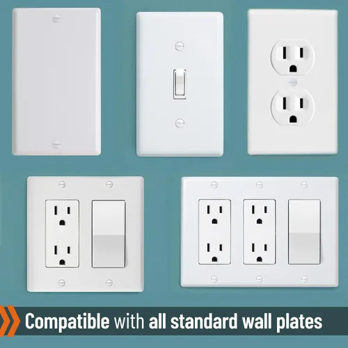Miniatura 3 de Bates- Tornillos de placa de pared, paquete de 75 tornillos de salida, tornillos de placa de pared, tornillos de tapa de salida, tornillos largos