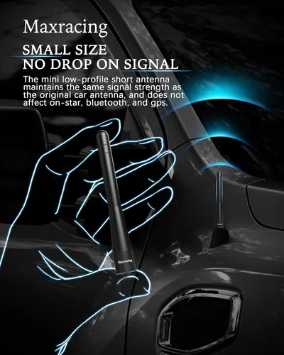Miniatura 5 de Maxracing - Antena corta de aluminio compatible con Z3 y Z4 1995-2016