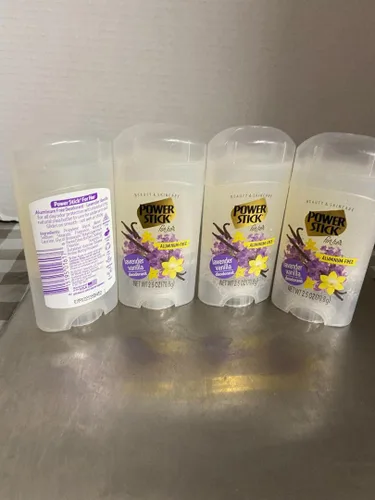 Desodorante de vainilla y lavanda sin aluminio (4 EA 2.5 Oz)