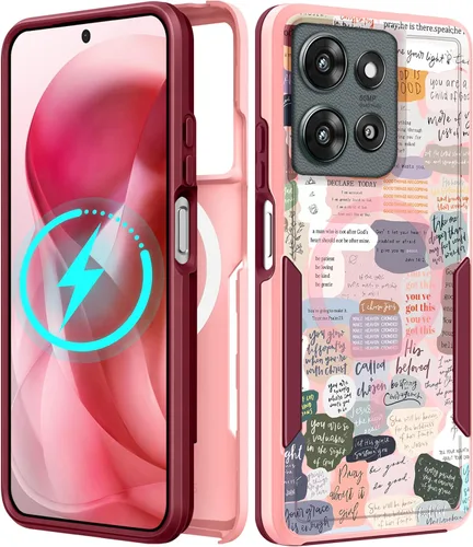 Miniatura 181 de Funda para Moto G 5G 2024 – Compatible con MagSafe para mujeres y niñas, bonita funda protectora magnética para teléfono, diseño femenino Kawaii