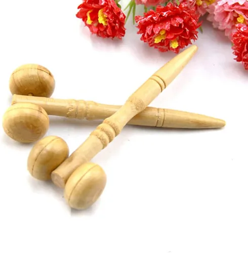 Miniatura 8 de Rodillos de madera portátiles masajeadores cara mano pierna cabeza cuello espalda cintura masaje rueda palos para hombres mujeres