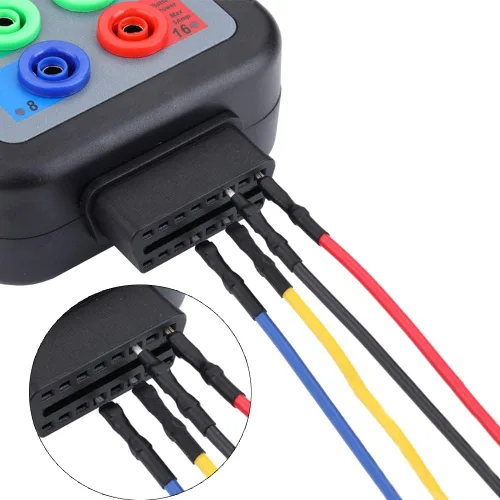 Miniatura 9 de Caja de ruptura OBD2 con indicador de luz LED, caja de ruptura OBDII profesional de 16 pines, herramienta de prueba de diagnóstico eléctrico