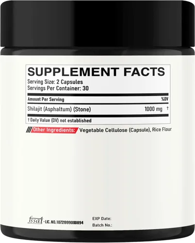 Miniatura 8 de Shilajit Cápsulas orgánicas puras del Himalaya de 1000 mg – Contiene Fulvic, ácido húmico natural y 85 otros – Suplemento Shilajit