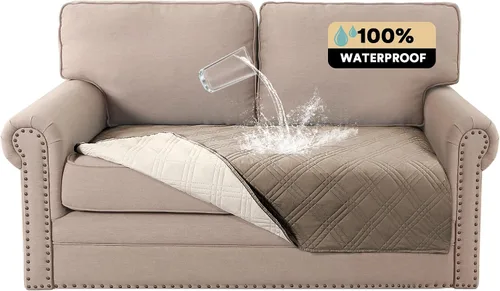 Miniatura 15 de PrinceDeco - Funda para sofá reclinable 100% impermeable, funda para sofá para sala, protector de muebles resistente al agua con correas elásticas