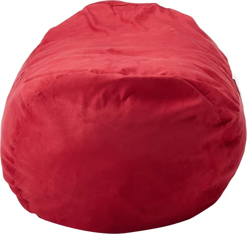 Miniatura 5 de Christopher Knight Home CKH - Puf de gamuza, 4 pies, color rojo chino