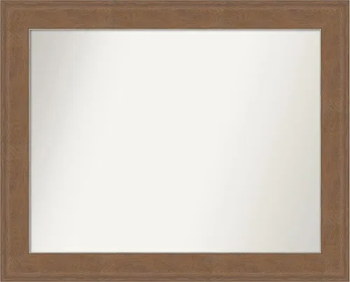 Miniatura 65 de Amanti Art Espejo de baño marrón para sobre el fregadero, 25 x 25 pulgadas, hecho a medida, espejo de tocador cuadrado marrón medio, marco de madera