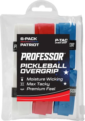 Miniatura 11 de Professor P-Tac Pickleball Paddle Overgrip – Cinta de agarre máxima adherente que absorbe la humedad para paletas de pickleball en paquetes de 6