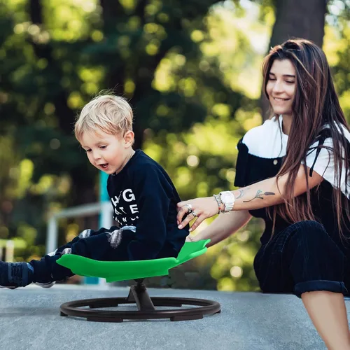 Miniatura 2 de Silla giratoria sensorial para niños con autismo y TDAH, silla giratoria para uso en interiores y exteriores, juguetes para sentarse y girar, sillas