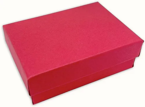 Miniatura 26 de TheDisplayGuys - Paquete de 25 cajas de cartón rellenas de algodón #33 para joyas, color rojo mate (3.5 x 3.5 x 1.0 pulgadas), para envío