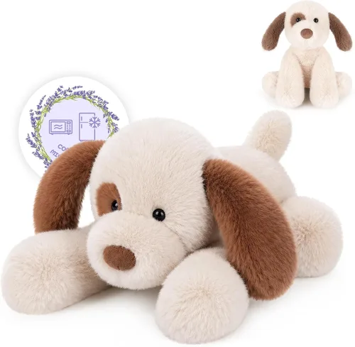 Miniatura 12 de SuzziPals Perro gran boyero suizo de peluche calefactable y enfriable, almohadilla térmica apta para microondas para calma y relajación, perro