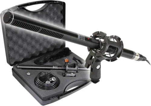 VidPro XM-88 Kit de micrófono profesional de video y difusión de escopeta, 13 piezas, XLR, aleación de aluminio, para grabación, transmisión en